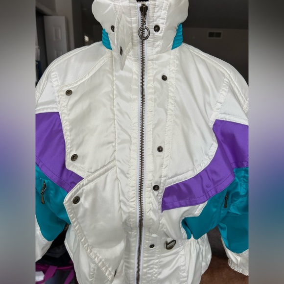 Descente Vintage Women’s 80’s Cinched Waist Ski Jacket Size 4 - Picture 4 of 16